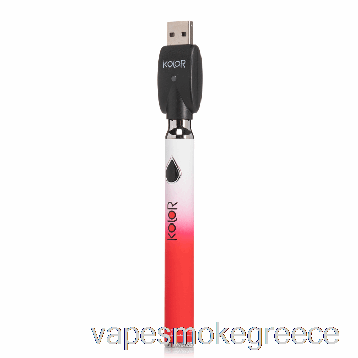 Vape Greece Leaf Buddi Kolor Twist Slim 650mah μπαταρία κόκκινο